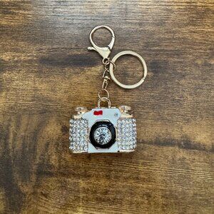 Crystal Camera Bag Charm